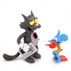 Itchy And Scratchy Regular Version Medium Figure Set The Simpsons X Kidrobot