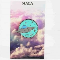 Pins & Patches UFO "Let's Ride" Enamel Pin (Mint) By Mala