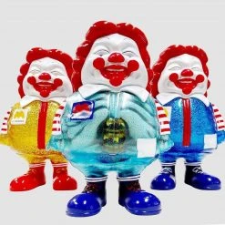 IamRetro.com MC SuperSized Sofubi Blue Glitter By Secret Base X Toy Tokyo X Ron English