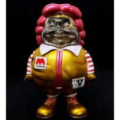 MC Supersized Gold Glitter Skull By Toy Tokyo X Secret Base - W Logo