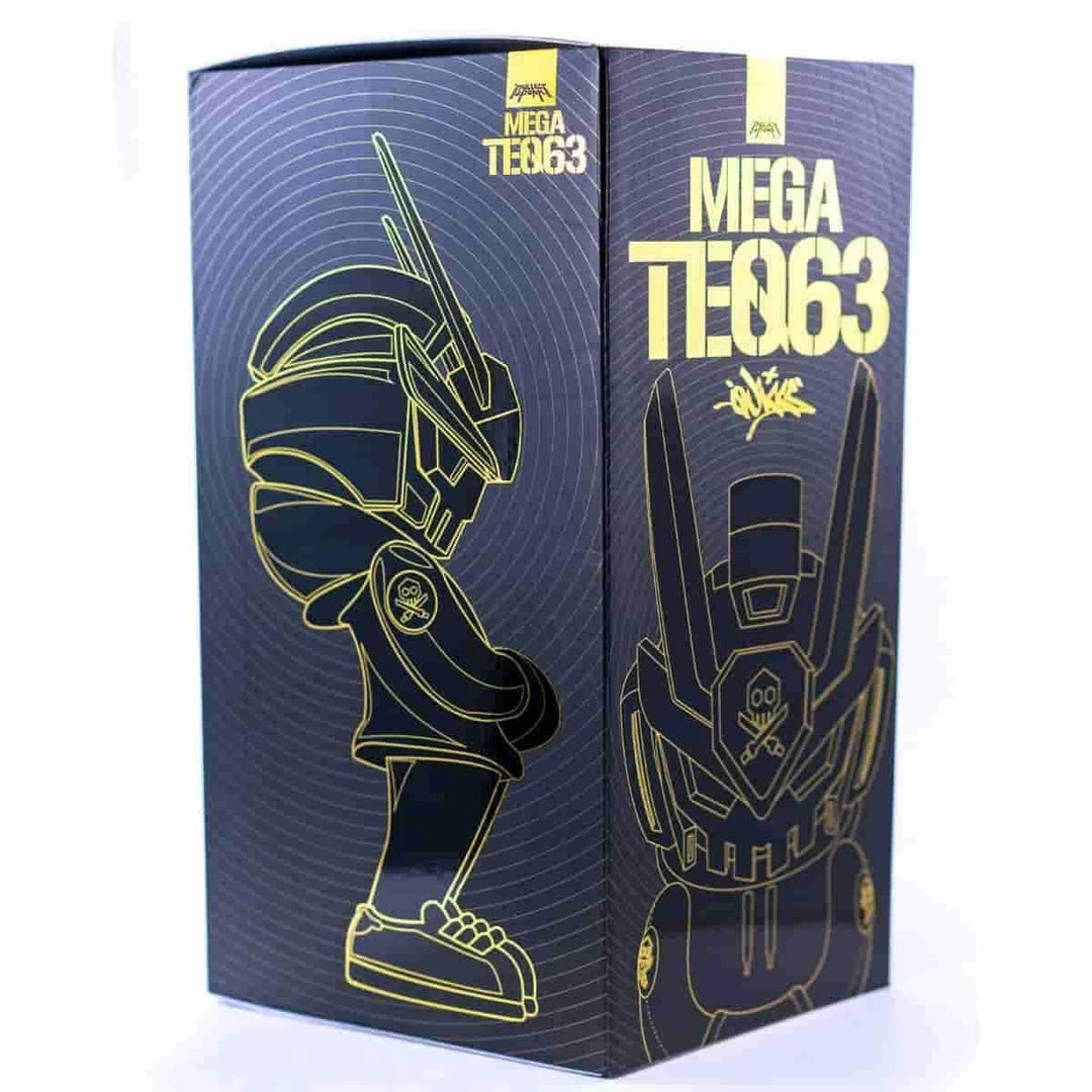 MEGA TEQ 63 Black - 12.5 Inch Medium Art Figure By Martian Toys X Quiccs 12 MEGA TEQ 63 Black - 12.5 Inch Medium Art Figure By Martian Toys X Quiccs