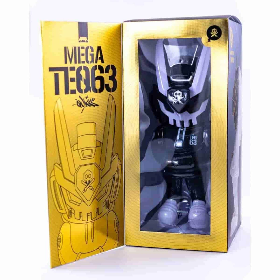 MEGA TEQ 63 Black - 12.5 Inch Medium Art Figure By Martian Toys X Quiccs 2 MEGA TEQ 63 Black - 12.5 Inch Medium Art Figure By Martian Toys X Quiccs