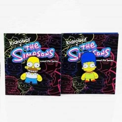 Homer & Marge Mini's + Enamel Pins Bundle Pack - Simpsons X Kidrobot