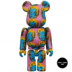 Medicom Toys Marilyn Monroe - Andy Warhol 400% + 100% Combo Bearbrick By Medicom