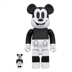 Medicom Toys Mickey Mouse B&W Version 2020 Bearbrick 400% Combo Medicom