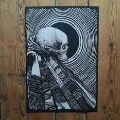 'Monk' Signed Lithograph Print By Godmachine God Machine