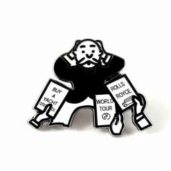 Inherit Monopoly Man Inspired Enamel Pin By Phantom Pins