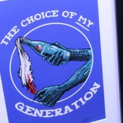 'My Choice Molotov' Lithograph Print Signed By Godmachine God Machine