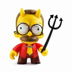 Devil Flanders 7" The Simpsons Medium Vinyl Figure By Kidrobot