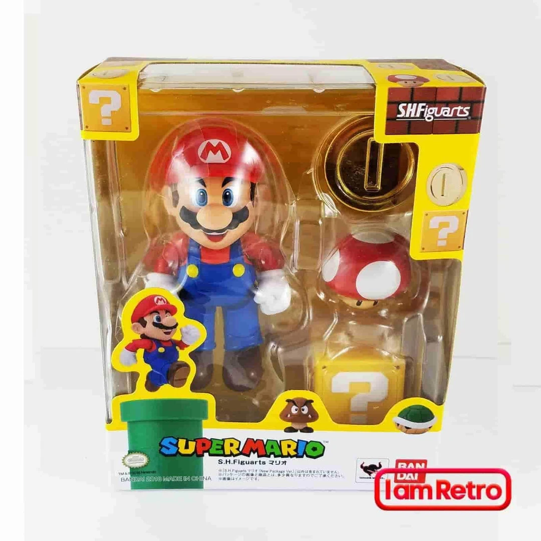 IAMRETRO Mario Super Mario Bros Action Figure By Bandai - Tamashii Nations S.H. Figuarts 1 IAMRETRO Mario Super Mario Bros Action Figure By Bandai - Tamashii Nations S.H. Figuarts