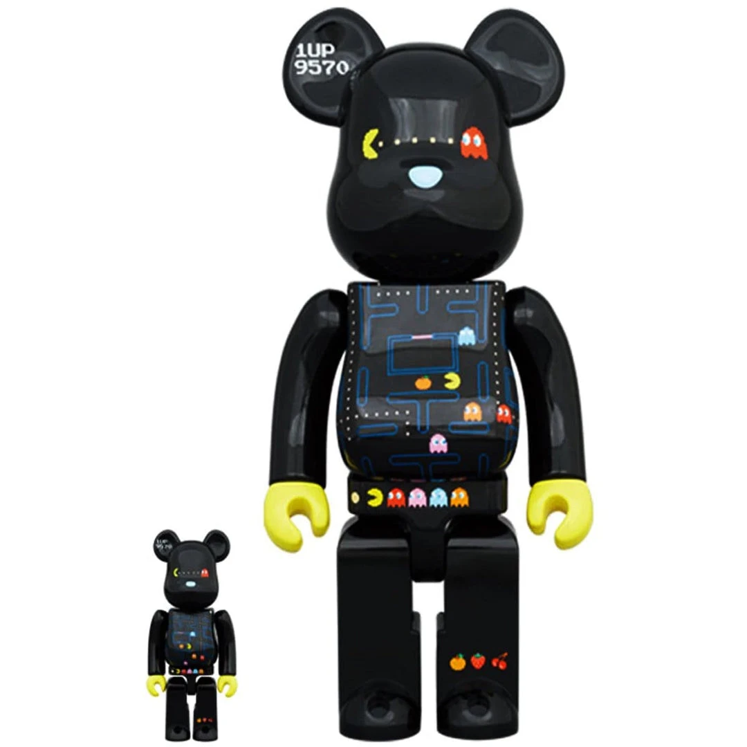 Pac-Man 400% + 100% Bearbrick By Medicom Toys 1 Pac-Man 400% + 100% Bearbrick By Medicom Toys
