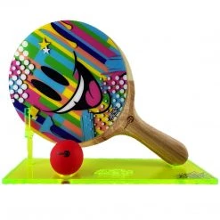 Sket_One Phase-1 Ping Pong Paddle W/Autographed Stand By Sket-One X Round21