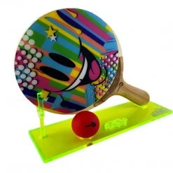 Sket_One Phase-1 Ping Pong Paddle W/Autographed Stand By Sket-One X Round21