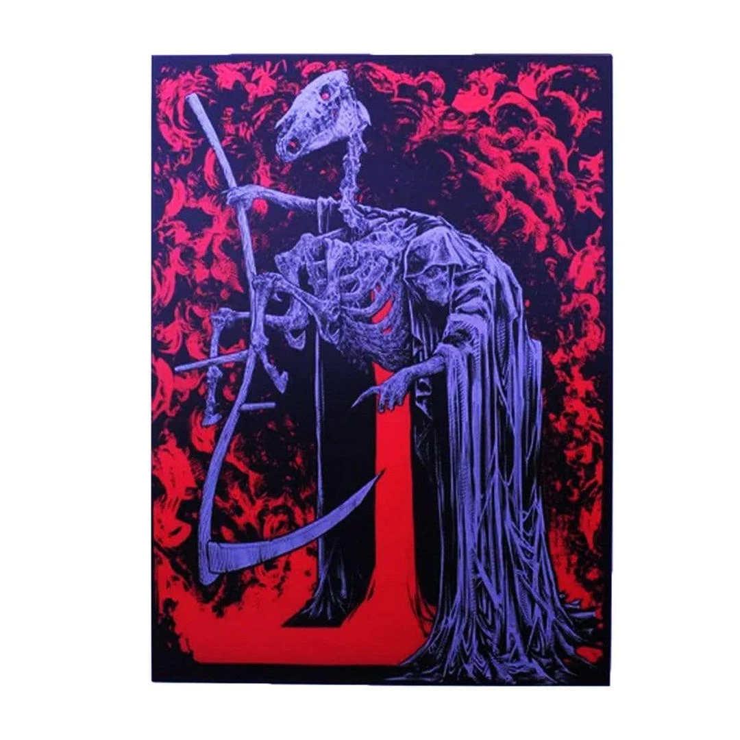 'The Pale Horse' Red Hot Edition Signed Print By Godmachine 1 'The Pale Horse' Red Hot Edition Signed Print By Godmachine
