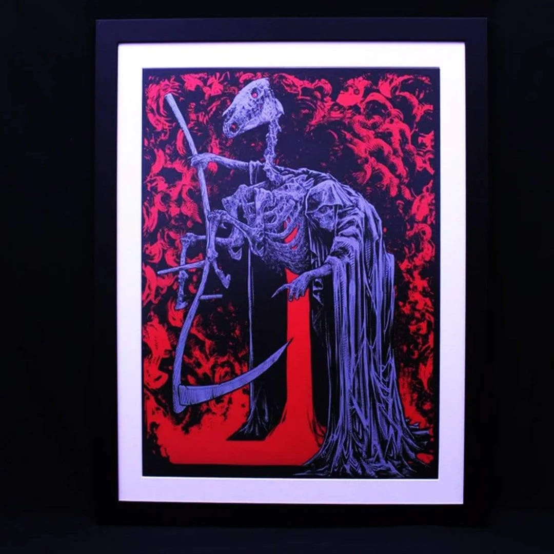 'The Pale Horse' Red Hot Edition Signed Print By Godmachine 2 'The Pale Horse' Red Hot Edition Signed Print By Godmachine