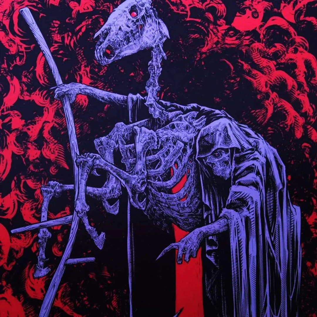 'The Pale Horse' Red Hot Edition Signed Print By Godmachine 3 'The Pale Horse' Red Hot Edition Signed Print By Godmachine