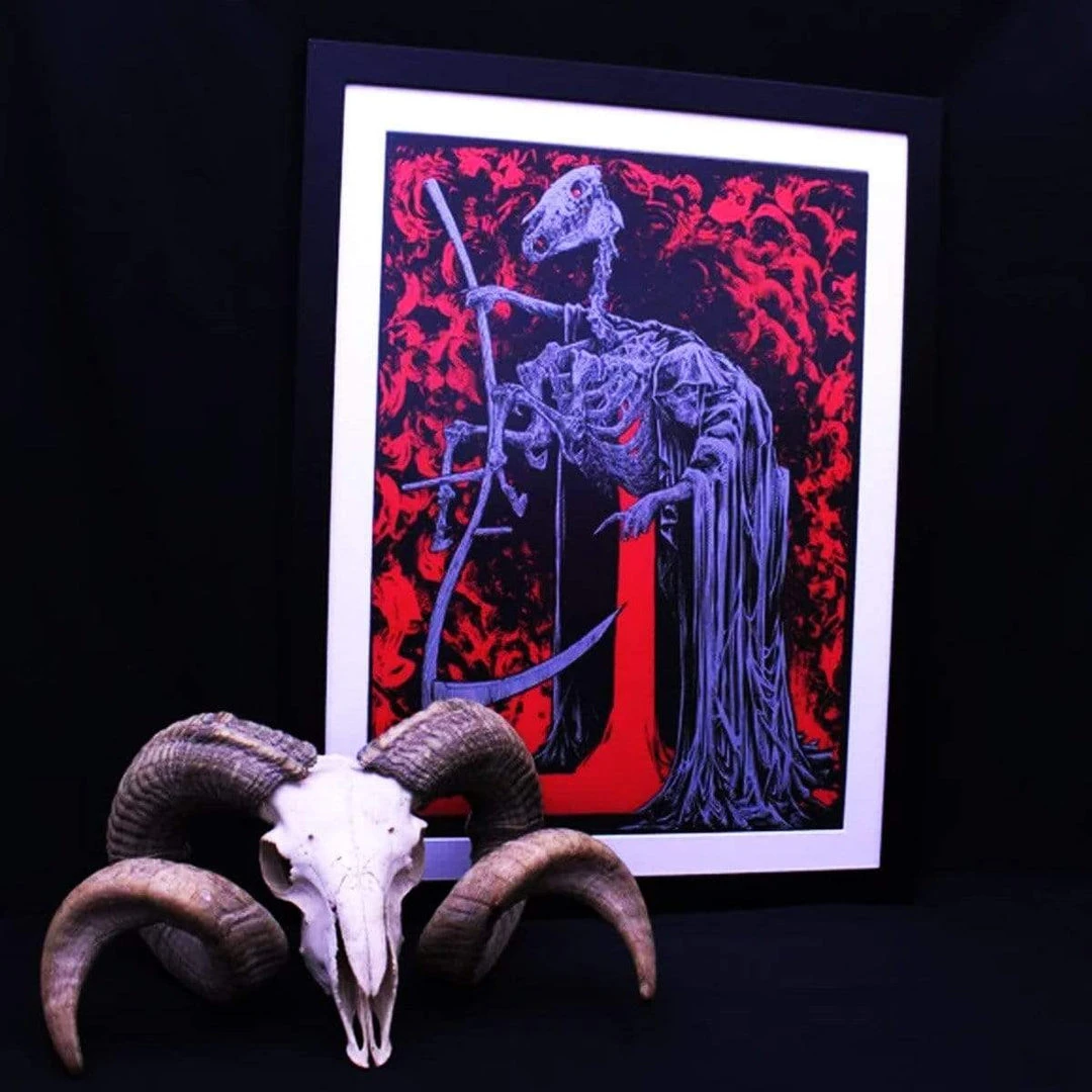 'The Pale Horse' Red Hot Edition Signed Print By Godmachine 4 'The Pale Horse' Red Hot Edition Signed Print By Godmachine