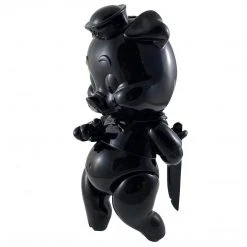 IamRetro.com Piggums Ninja Edition Medium Sofubi Figure By Frank Kozik X Black Book Toy