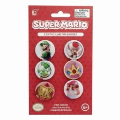 Nintendo Super Mario Lenticular Pin Set Super Mario Bros