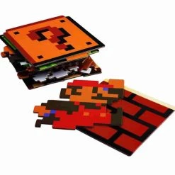 Nintendo NES Super Mario Bros. 8-bit Coaster Set Of 20 Pieces 5 Nintendo NES Super Mario Bros. 8-bit Coaster Set Of 20 Pieces