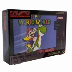 Nintendo SNES Super Mario World Luminart Wall Light Box Art Super Mario Bros