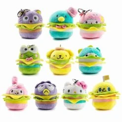 Hello Sanrio Burger Charms Plush Blind Boxes By Kidrobot