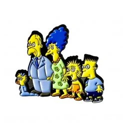 Simpsons Family Origins 1.5" Enamel Pin By Phantom Pins