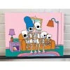 The Simpsons Simpsons Skeleton Family THOH Gallery Wrapped Canvas Art 12x16