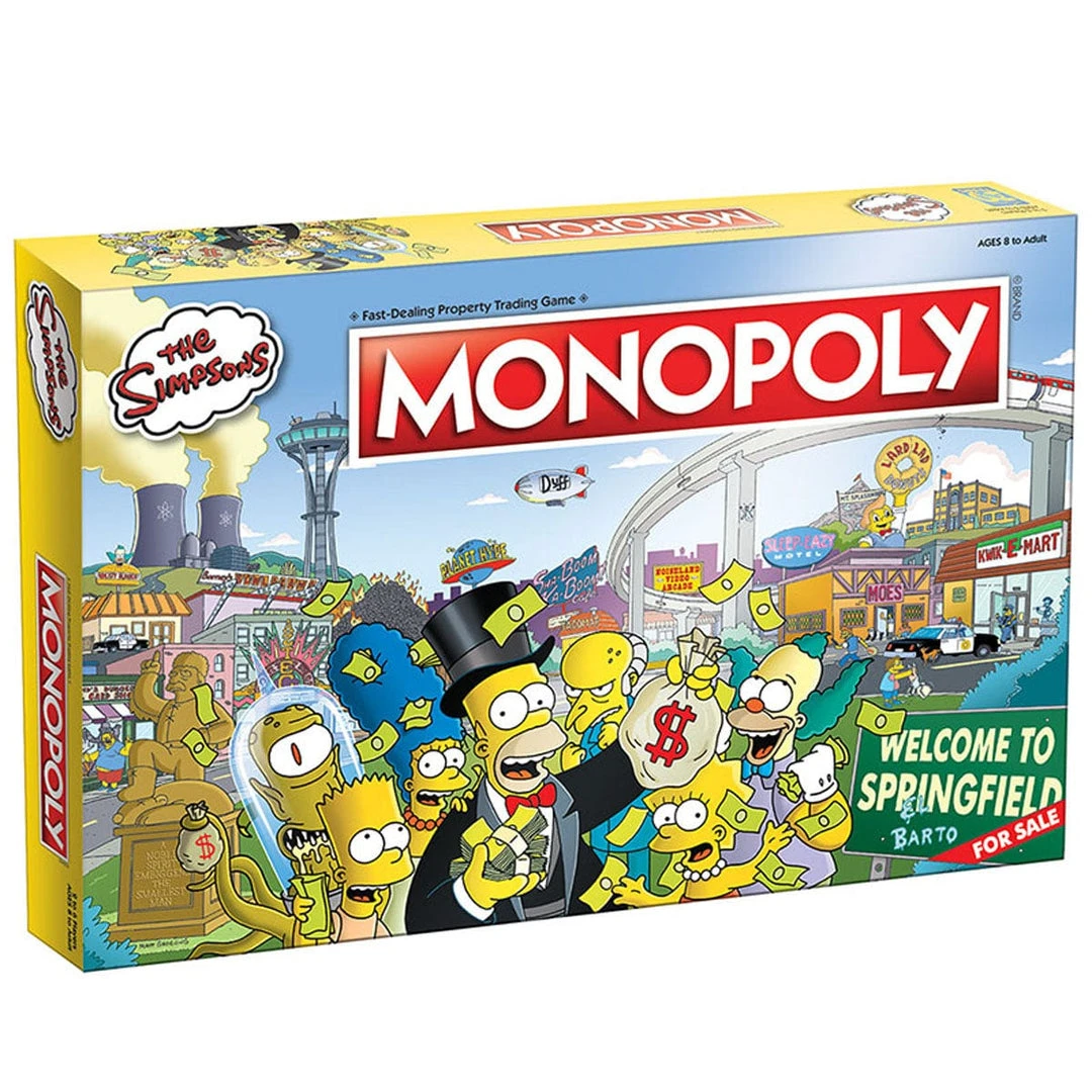 Simpsons Monopoly Set By Hasbro The Simpsons 1 Simpsons Monopoly Set By Hasbro The Simpsons