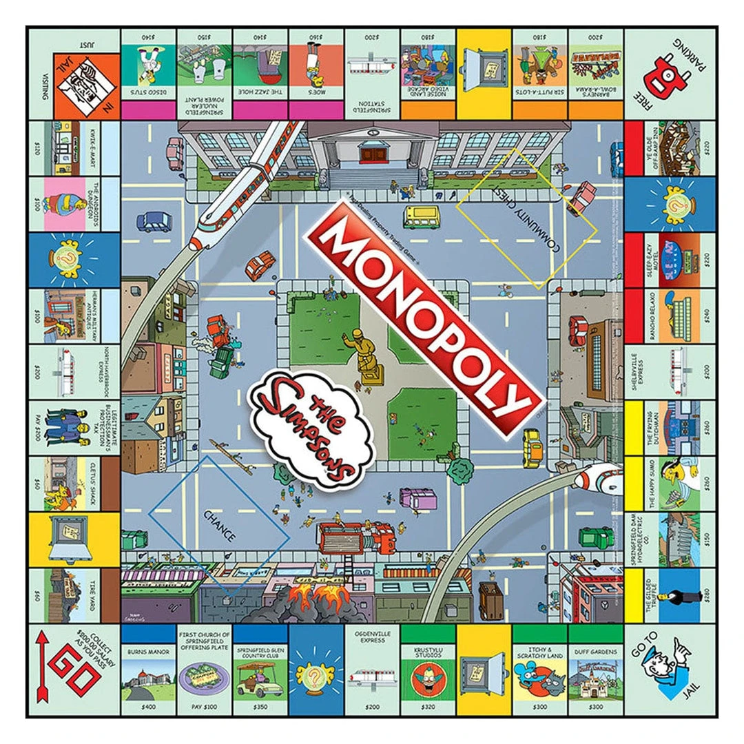 Simpsons Monopoly Set By Hasbro The Simpsons 3 Simpsons Monopoly Set By Hasbro The Simpsons