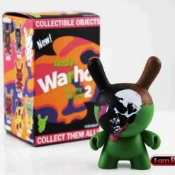 Skull 3" Mini Figure - Andy Warhol Dunny Series 2 By Kidrobot