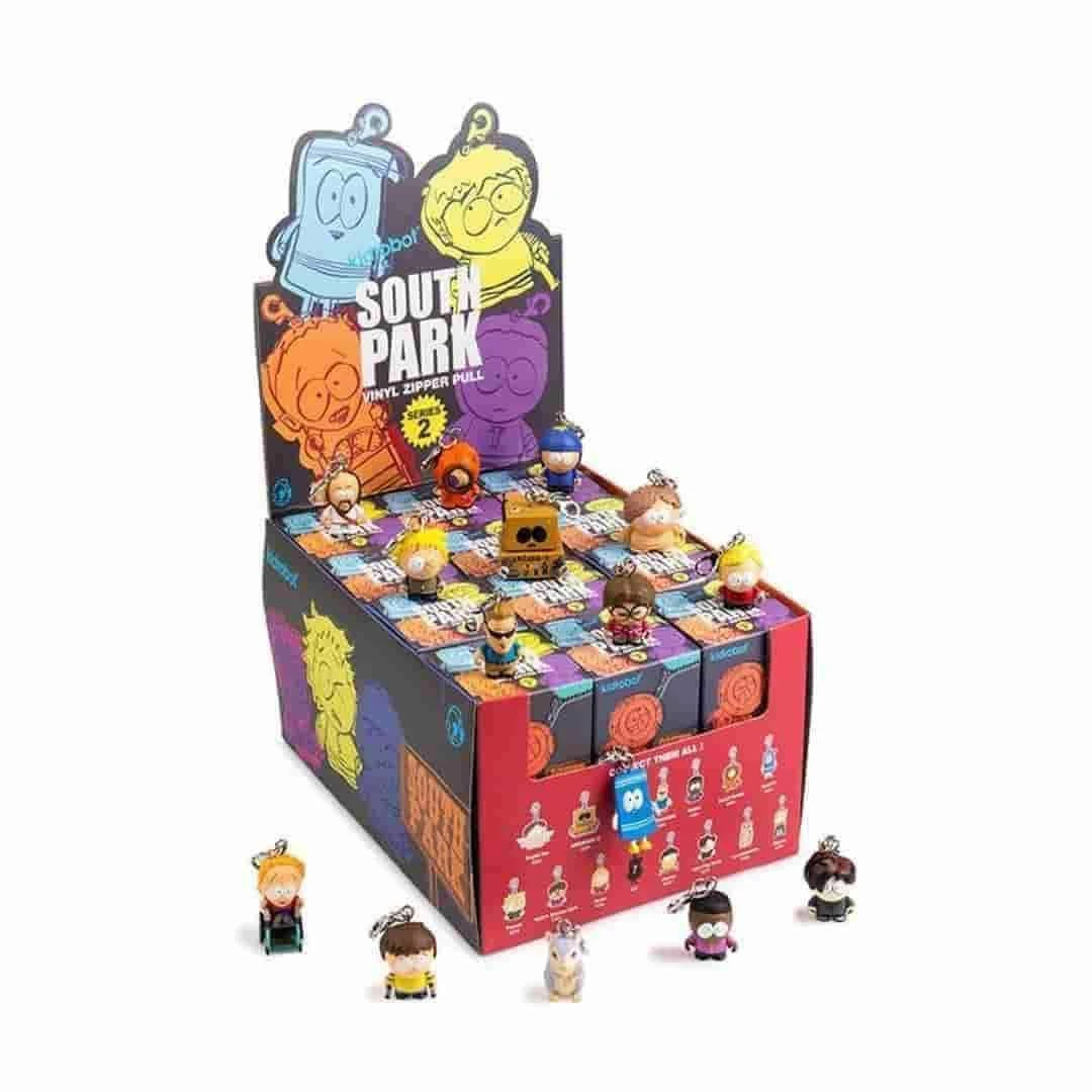 Kidrobot South Park Zipper Pull Keychain Series - Full Display Case 24 Pcs 1 Kidrobot South Park Zipper Pull Keychain Series - Full Display Case 24 Pcs