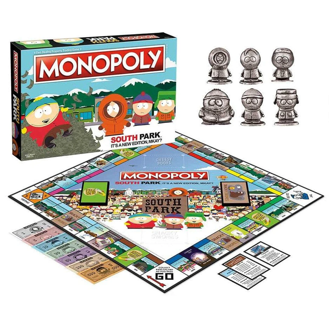 South Park Monopoly Board Game Set By Hasbro 2 South Park Monopoly Board Game Set By Hasbro
