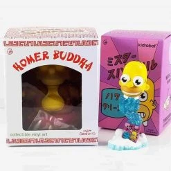 Combo Mr Sparkle + Homer Buddha 3" Mini Figure Bundle The Simpsons X Kidrobot