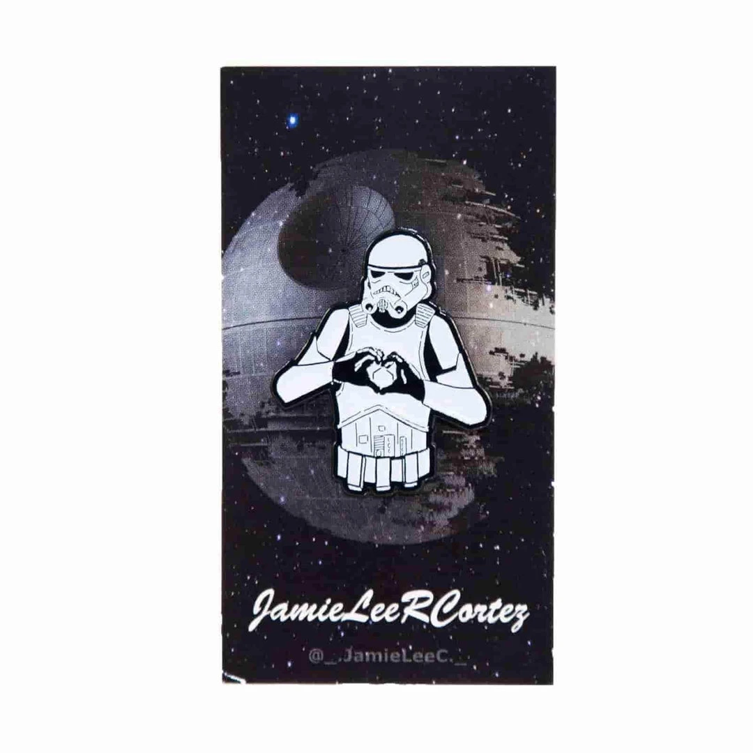 IAMRETRO I Heart U Stormtrooper 1.50" Enamel Pin 1 IAMRETRO I Heart U Stormtrooper 1.50" Enamel Pin