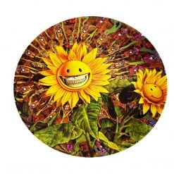 Sunflower Grin Small Plate By Ron English Popaganda