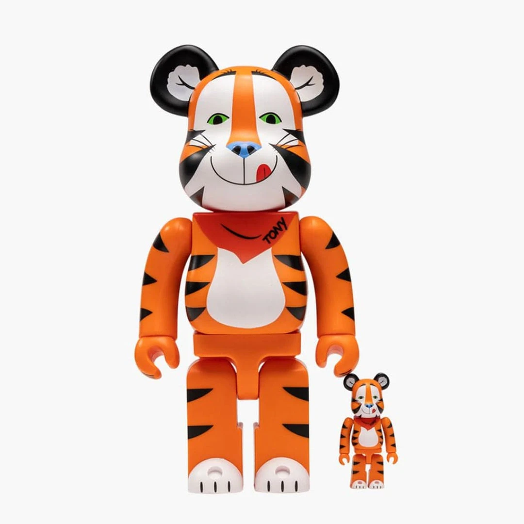 Medicom Toys Tony The Tiger Vintage Kellog's 400% + 100% Bearbrick Combo By Medicom