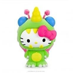 Unibee Green Hello Kitty Kaiju 3" Mini Figure By Sanrio X Kidrobot