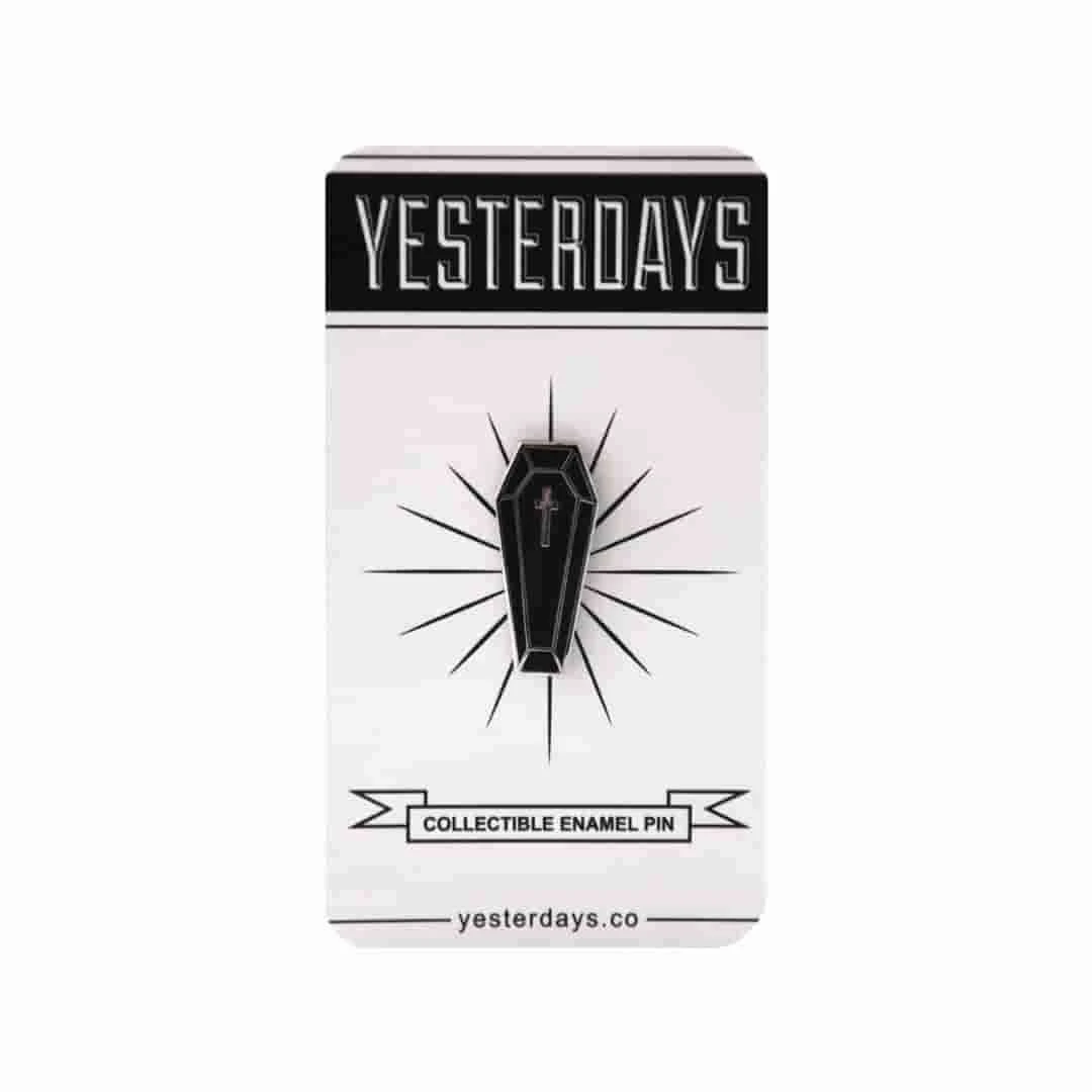 Yesterday Co Yesterdays - Coffin - Pin Pins & Patches 1 Yesterday Co Yesterdays - Coffin - Pin Pins & Patches