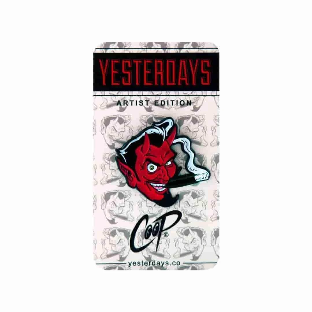IAMRETRO Yesterdays X Coop - Smoking Devil - Pin 1 IAMRETRO Yesterdays X Coop - Smoking Devil - Pin