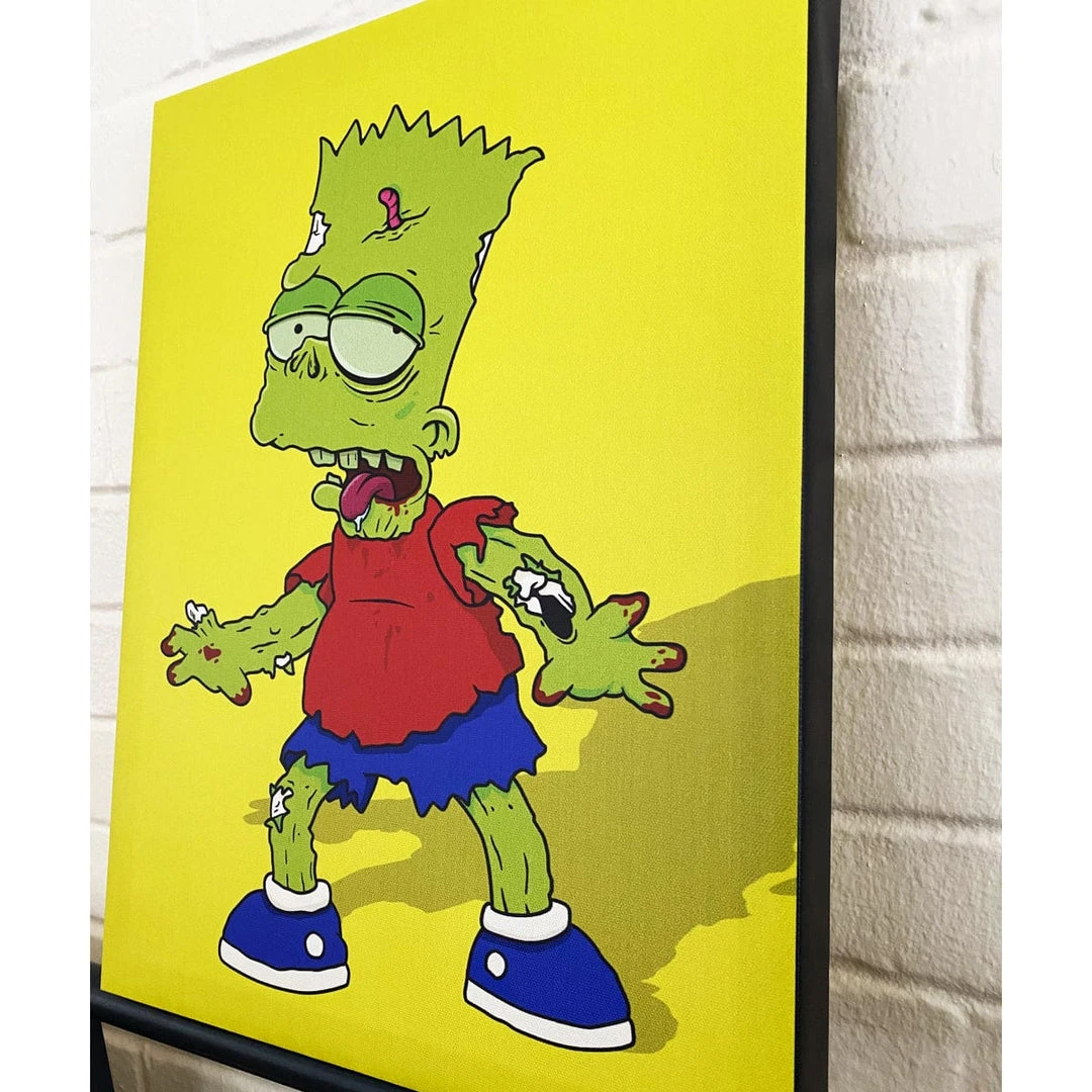 IamRetro.com Zombart - The Simpsons Gallery Wrapped Canvas 12x16 Print 3 IamRetro.com Zombart - The Simpsons Gallery Wrapped Canvas 12x16 Print