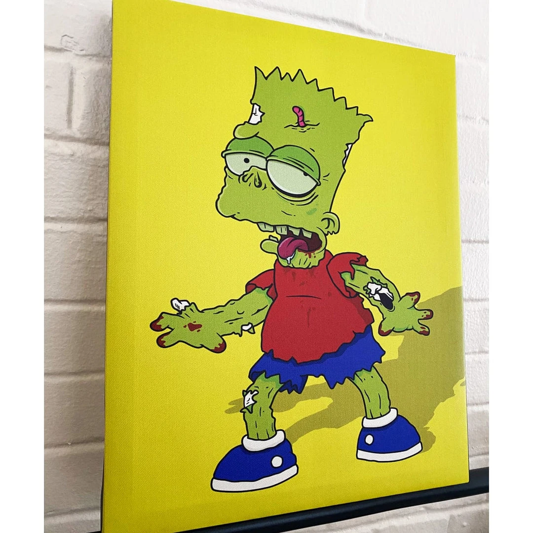 IamRetro.com Zombart - The Simpsons Gallery Wrapped Canvas 12x16 Print 2 IamRetro.com Zombart - The Simpsons Gallery Wrapped Canvas 12x16 Print