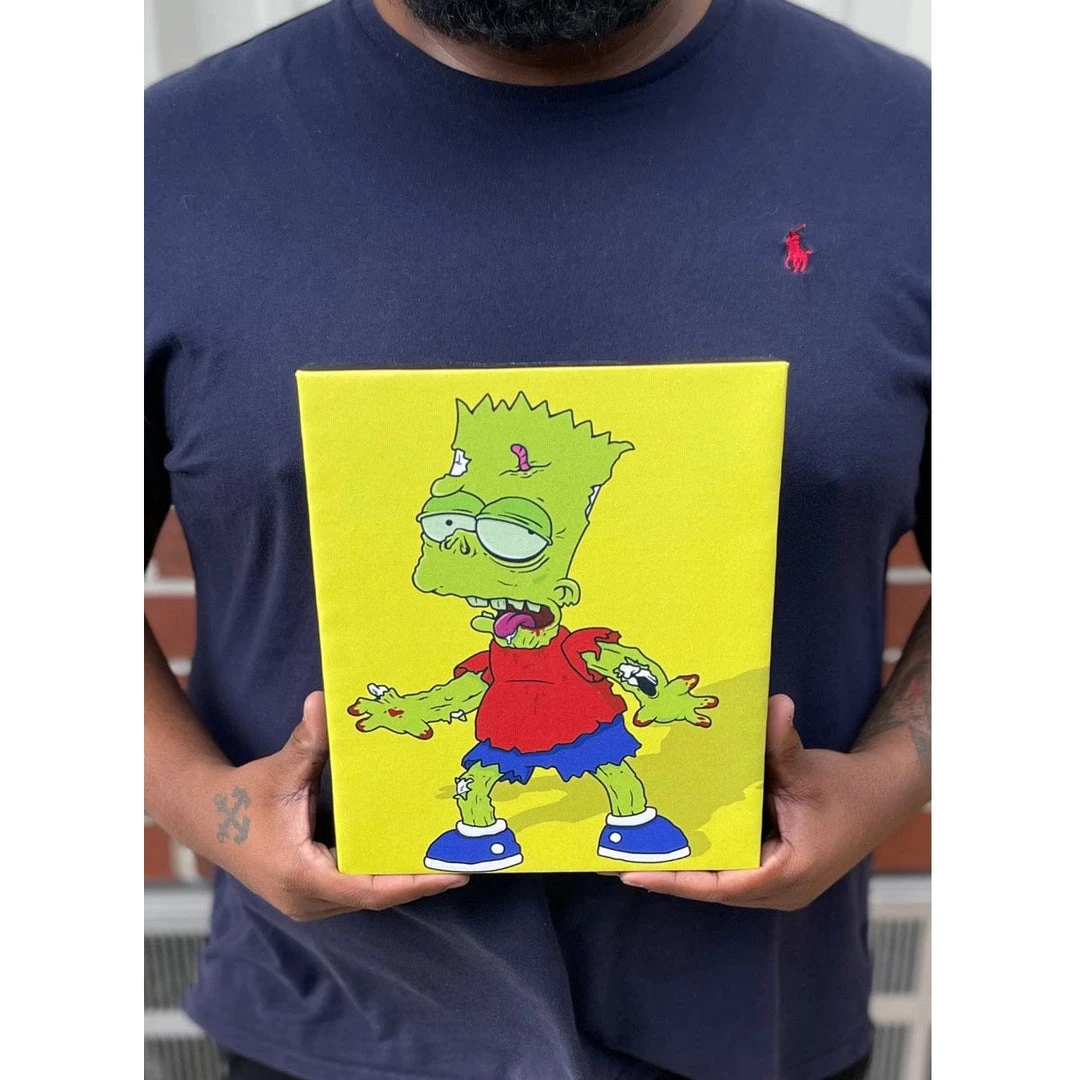IamRetro.com Zombart - The Simpsons Gallery Wrapped Canvas 12x16 Print 4 IamRetro.com Zombart - The Simpsons Gallery Wrapped Canvas 12x16 Print