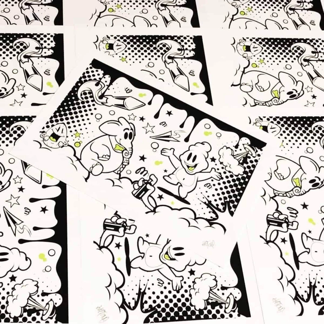 Kidrobot Mayumi Giclee Art Print 13x19 Signed By Sket-One 2 Kidrobot Mayumi Giclee Art Print 13x19 Signed By Sket-One