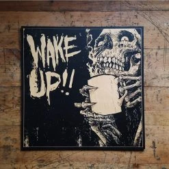 Wake Up!! Limited Edition Laser Etched Wood Panel Print By Godmachine God Machine
