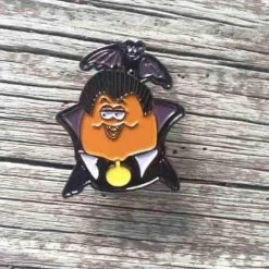 Pins & Patches Dracula Halloween McNugget Enamel Pin By Hope Sick