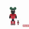 Medicom Toys Bearbrick Marvin The Martian 100% & 400% Set Black/Red