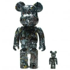 Medicom Toys Jackson Pollock 400% + 100% Bearbrick By Medicom