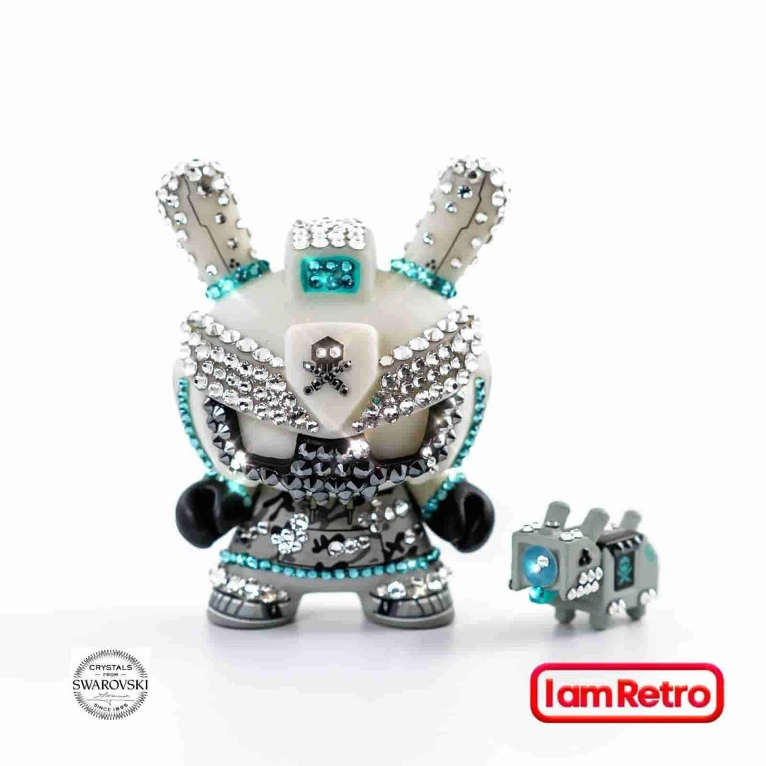 Crystal Grey Baby TEQ 63 Dunny By Quiccs Embellished With Crystals From Swarovski® 1 Crystal Grey Baby TEQ 63 Dunny By Quiccs Embellished With Crystals From Swarovski®