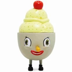 Lemon Sorbet Lil' Scoopy 4" Vinyl Figure By Nouar X Martian Toys